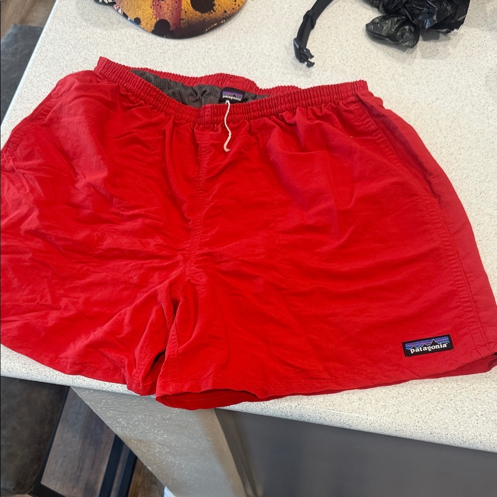Patagonia Bright Red Casual Shorts